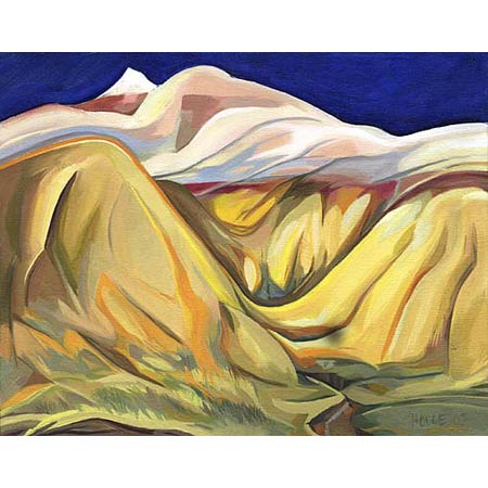 The Yellow Mounds &nbsp; &nbsp; &nbsp; &nbsp; &nbsp; Oil/Canvas, 11x14in, 2003, Private Collection
