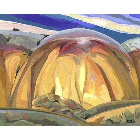 The Yellow Mounds &nbsp; &nbsp; &nbsp; &nbsp; &nbsp; Oil/Canvas, 11x14in, 2003, Private Collection