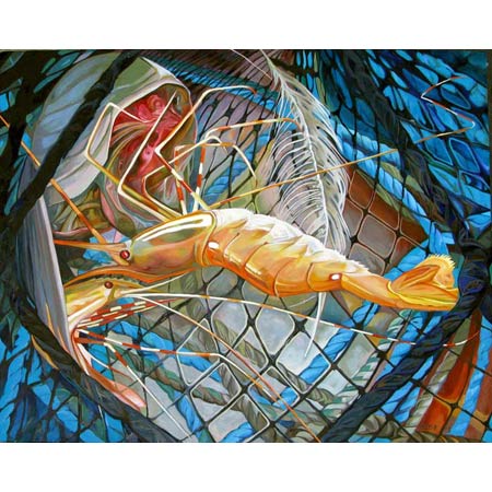 Shrimp Net&nbsp;&nbsp;&nbsp;|&nbsp;&nbsp;&nbsp;oil/canvas, 24x30in, 2013