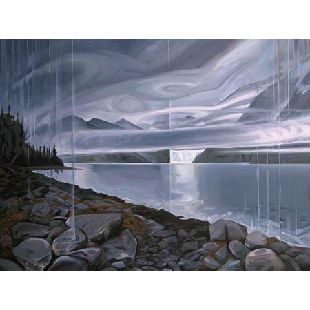 Rain on Toboggan&nbsp;&nbsp;&nbsp;|&nbsp;&nbsp;&nbsp;oil/canvas, 30x40in, 2012
