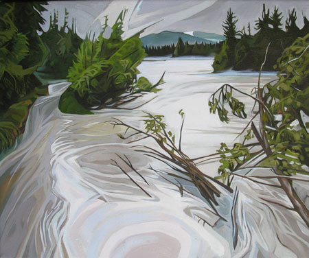 Glacial RIver &nbsp; &nbsp; &nbsp; | &nbsp; &nbsp; &nbsp; Oil/Canvas, 24x20in, 2016