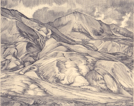 Mountainside &nbsp; &nbsp; &nbsp; | &nbsp; &nbsp; &nbsp; Graphite, 10x12in, 2017