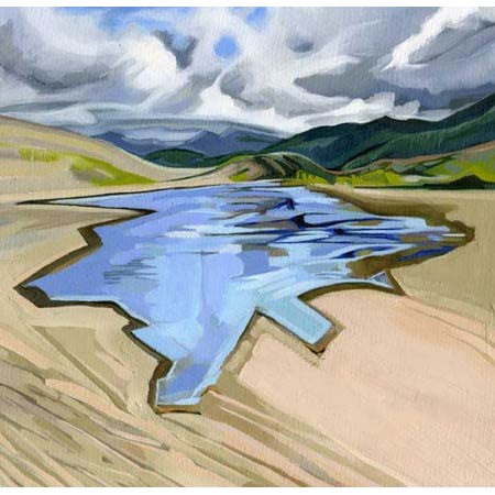 
Medano Creek &nbsp; &nbsp; &nbsp; | &nbsp; &nbsp; &nbsp; Oil Panel, 12x10in, 2009