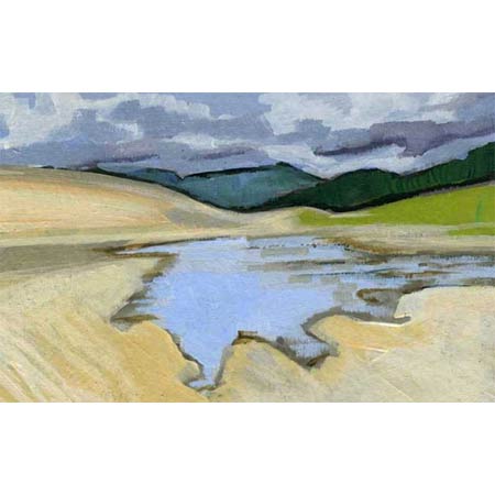 
Medano Creek Study &nbsp; &nbsp; &nbsp; | &nbsp; &nbsp; &nbsp; Oil Pastel, 5x7in, 2009