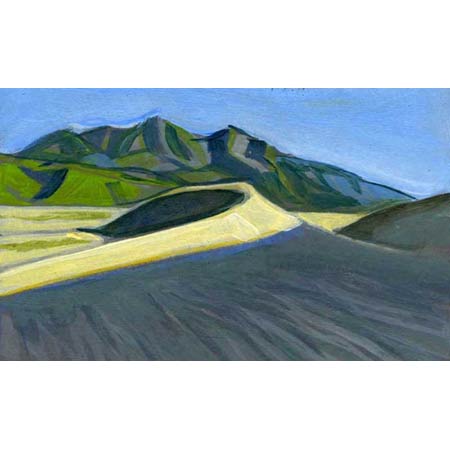 
Dune Study &nbsp; &nbsp; &nbsp; | &nbsp; &nbsp; &nbsp; Oil Pastel/Paper, 4x6in, 2009