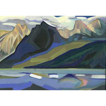 Lake Macdonald 2 | oil/canvas, 10x12in, 2000