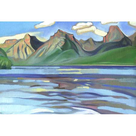 Lake Macdonald | oil/canvas, 10x12in, 2000