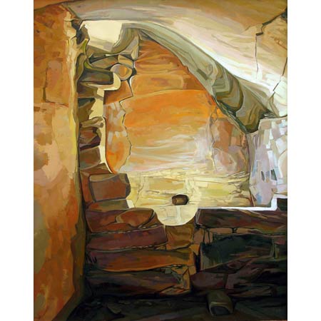 Shelter &nbsp;&nbsp;&nbsp;|&nbsp;&nbsp;&nbsp;oil/canvas, 20x16in, 2009 | Collection Mesa Verde National Park
