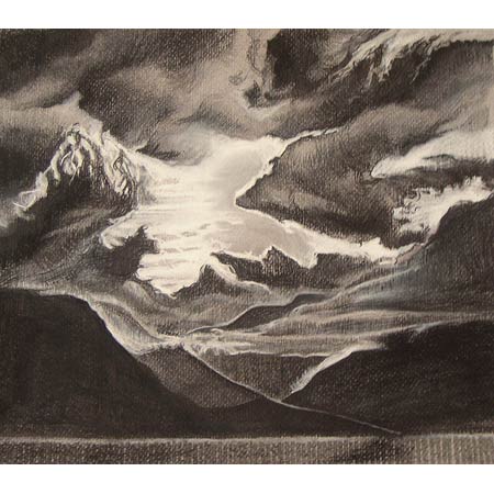 Storm&nbsp;&nbsp;&nbsp;|&nbsp;&nbsp;&nbsp;charcoal/paper, 8x10in, 1993