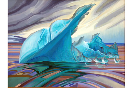 Iceberg Seven &nbsp; &nbsp; &nbsp; | &nbsp; &nbsp; &nbsp; Oil/canvas, 30x40in, 2015