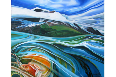 The Jellyfish &nbsp; &nbsp; &nbsp; | &nbsp; &nbsp; &nbsp; Oil/linen, 20x24in, 2015 &nbsp; &nbsp; &nbsp; | &nbsp; &nbsp; &nbsp; Collection Tongass National Forest