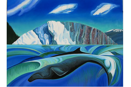 The Whale &nbsp; &nbsp; &nbsp; | &nbsp; &nbsp; &nbsp; Oil/linen, 30x40in, 2015