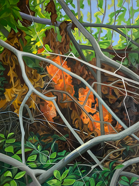 Dead Fall &nbsp; &nbsp; &nbsp; | &nbsp; &nbsp; &nbsp; Oil/Canvas, 40x30in, 2023
