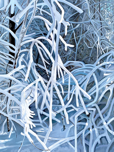 Fallen Snow &nbsp; &nbsp; &nbsp; | &nbsp; &nbsp; &nbsp; Oil/Canvas, 40x30in, 2023