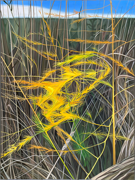 Racing Yellow &nbsp; &nbsp; &nbsp; | &nbsp; &nbsp; &nbsp; Oil/Canvas, 40x30in, 2024