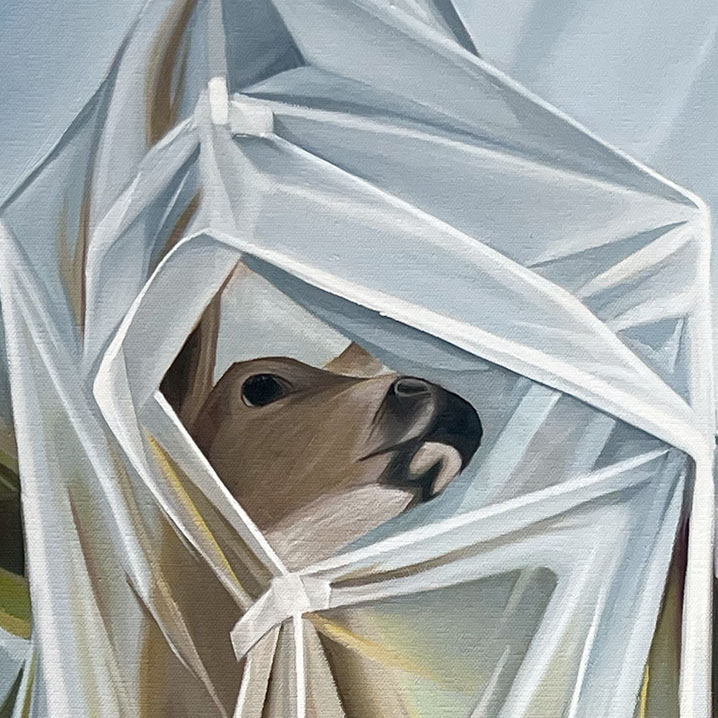 Conservation in Progess: the Deer |   Oil/Canvas, 40x30in, 2026