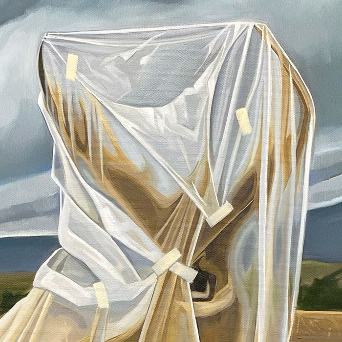 Please Excuse our Appearance: The Deer |   Oil/Canvas, 36x24in, 2025